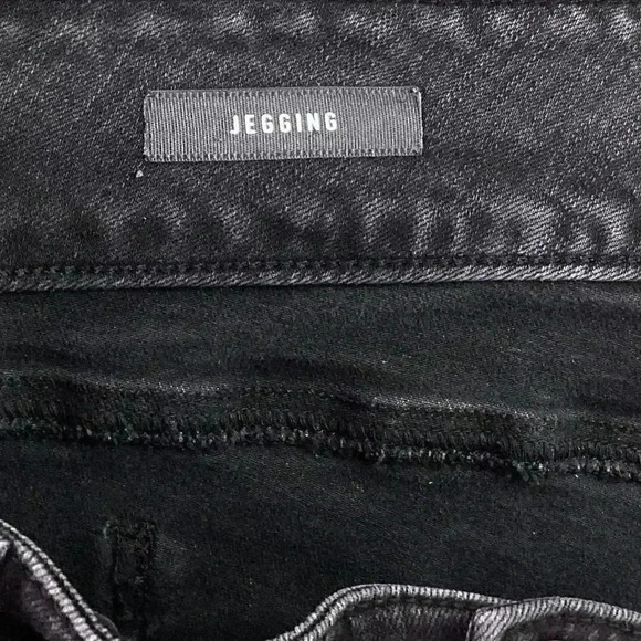 Torrid Jegging Women 22 XS X-Short Petite Distressed Skinny Jeans Black Stretch - Picture 7 of 8